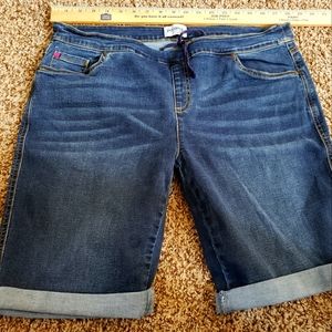 Pajama Stretchy Jean Shorts  xl see description about size